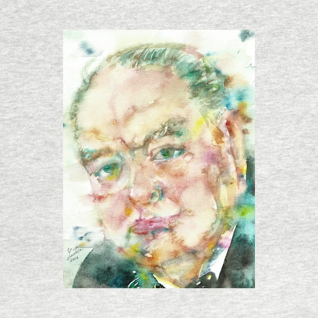 WINSTON CHURCHILL - watercolor portrait .4 by lautir